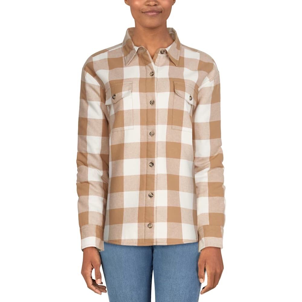 Natural Reflections Lined Plaid Button Up Size M